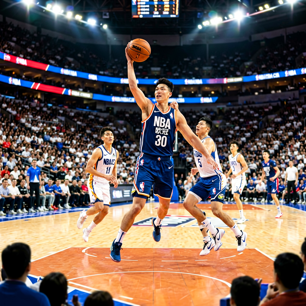 篮球联赛赛场，呈现NBA及国内外篮球赛事的比分数据服务